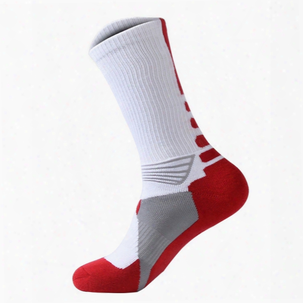 Wholesale-2016 Professional Mens Basketball Elite Scoks Fashion Thicken Towel Outdoor Sports Athletic Sport Socks Skateboard Sox For Men