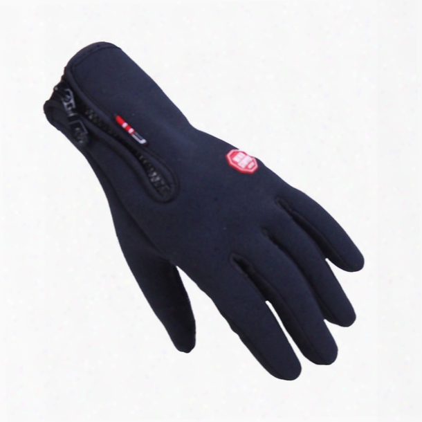 Wholesale-2016 Unisex Winter Touch Screen Windstopper Gloves Windproof Waterproof Thermal Outdoor  Ski Leisure Camping Warm Gloves F02