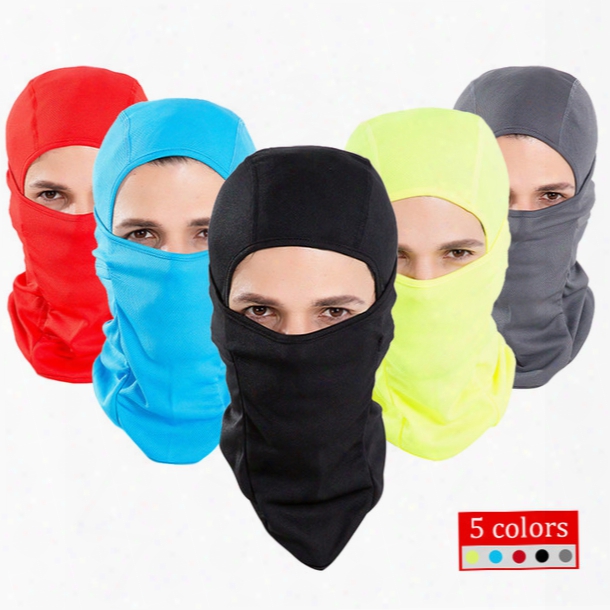 Wholesale- 5 Flag Bicycle Face Mask Thermal Protection Windproof Breathable Lightweight Cycling Warmer Hood For Outdoor Sports