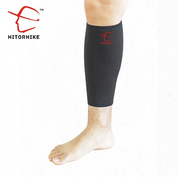 Wholesale- Hitorhike 1pc Base Layer Compression Leg Sleeve Shin Guard Leg Warmers Sports Running Football Basketball Outdoors Calf Support