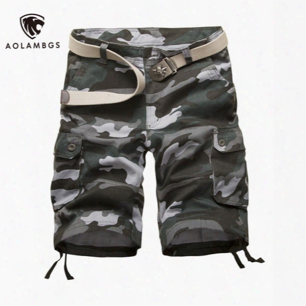 Wholesale-men Shorts Camo Cargo Military Camouflage Shorts Outdoor Sport Trousers High-quality 2016 New Fashion Casual Beach Board Shorts