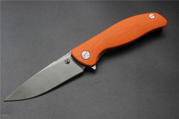 Wholesale Retail China Highquality Model F3 Knife,blade 440c,orange G10 Handle Outdoor Camping Survival Bearing Folding Knife,edc Tools