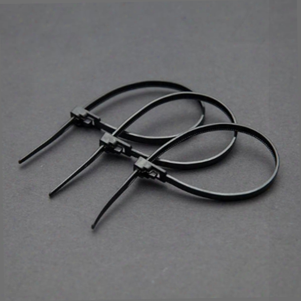 1000pcs 200mm Black Locking Plastic Nylon Cable Ties Zip Wire Wrap Fasten Strap Fire-resistant Wholesale 1lot