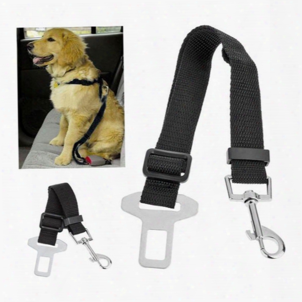 1pcs Adjustable Car Safety Pet Dog Seat Belt Pet Accessories Belt Harness Restraint Lead Elash Travel Clip