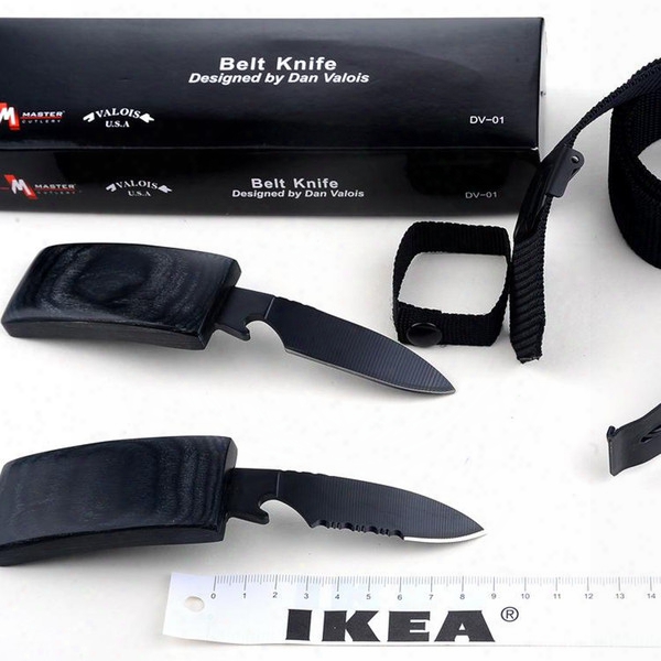 2016 Men Fashion Outdoor New Fixed Blade Belt Buckle Sawtooth Knife Belt Buckle Knife Self-defense