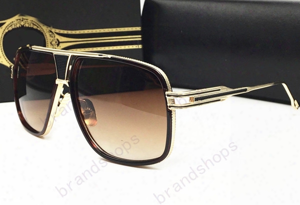 2017 High Quality Goggle Outdoor Brand Designer Eyewear Vintage Sunglasses For Women Men Brown Black Shade Fashion Retro With Original Case