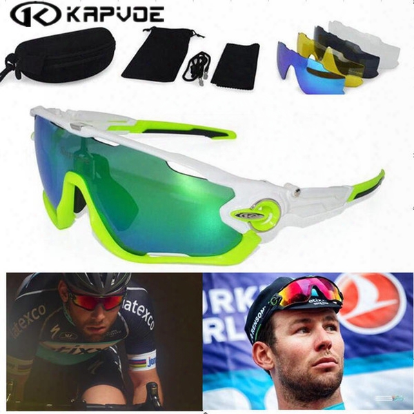 2017 New Jawbreakic Brand 5 Lens Polarized Cycling Glasses Men Women Jaw Bike Sunglasses Sport Jbr Bicycle Eyewear Breaker Outdoor Goggle
