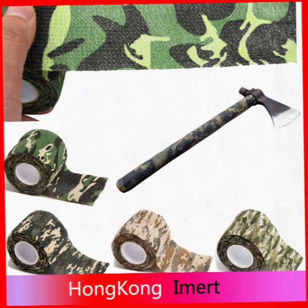 5cmx4.5m Army Camo Outdoor Hunting Shooting Tool Camouflage Stealth Tape Waterproof Wrap Durable Cloth Tape Wholesale A2