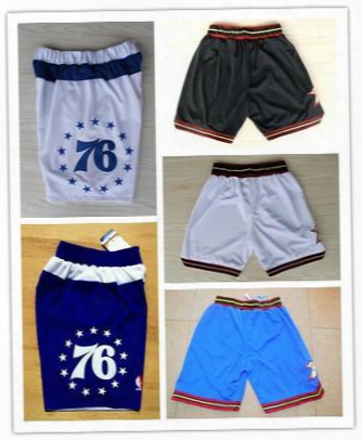 76 Team Iverson Retro Mesh Basketball Shorts, Outdoor Training, Casual Sports Shorts, Free Shipping.