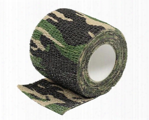 Airsoft Tactical 4.5m Camo Stretch Bandage Adhesive Elastic Multifunctional Camouflage Tape Paintball Bandage Camping Kits