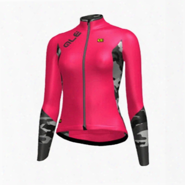 Ale Pro Cycling Jersey Women Long Sleeve Mountain Biking Shirt Outdoor Sports Bike Clothing Ropa Ciclismo Hombre F2304