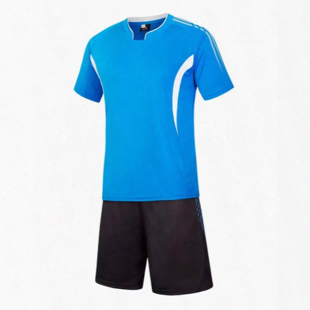 Benwon - Adult&#039;s Customized Short Sleeve Soccer Jerseys Diy Logo Name Number Football Training Sets Men&#039;s Outdoor Soccer Uniforms Sportwear