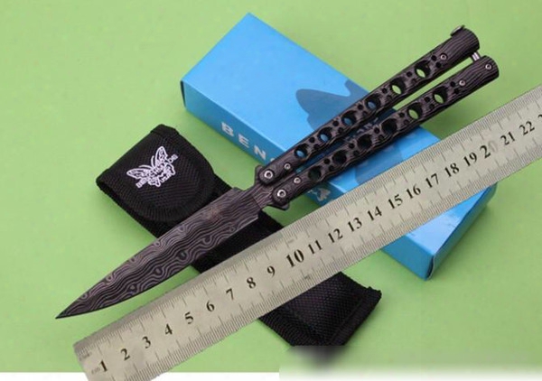 Free Shipping, C - 62 Stripes Butterfly Knife, Outdoor Camping Hunting Hand Tools To Survive, Men Christmas Gifts.