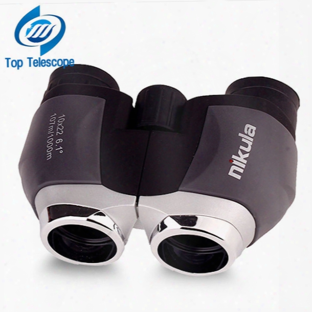 Genuine Telescope Nikula 10x22 Hd Binoculars For Fishing Poratble Outdoor Fun Sports Game Concert Telescopio Spotting Scope Mini