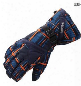 High Quality Men Waterproof Skiing Gloves Windproof Snowboard Gloves Winter Outdoor Snow Sports Warm Gloves Snowmobile Ski Glove More Color!