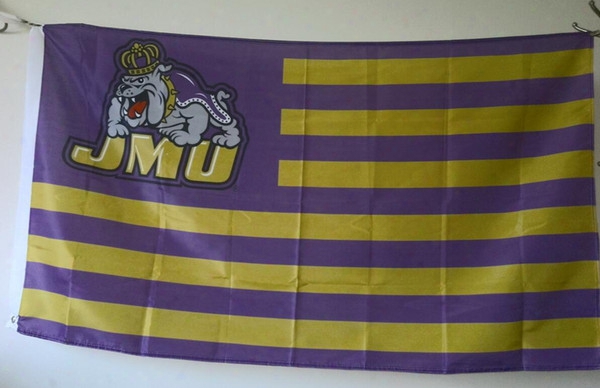 James Madison Dukes Flag 90 X 105 Cm Polyester Jmu Ncaa Stars And Stripes Outdoor Banner