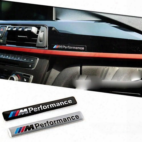 ///m Performance Motorsport Metal Logo Funny Car Sticker Aluminum Emblem Grill Badge For Bmw E34 E36 E39 E53 E60 E90 F10 F30 M3 M5 M6