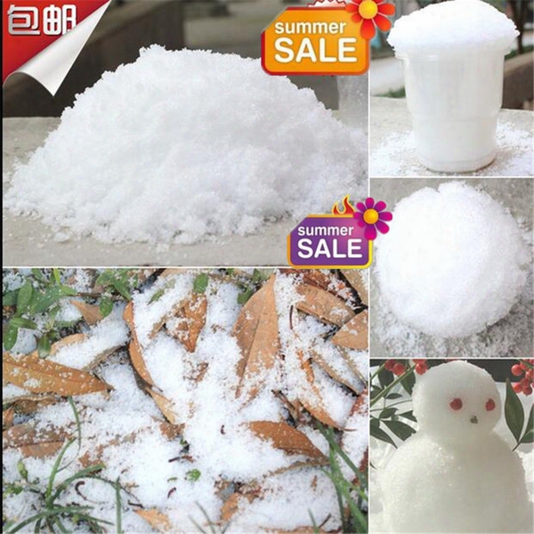 Man Made Snow Magic Diy Instant Artificial Snow Powder Simulation Fake Snow Christmas Outdoor Room Decorations Ornaments Kids Diy Toys