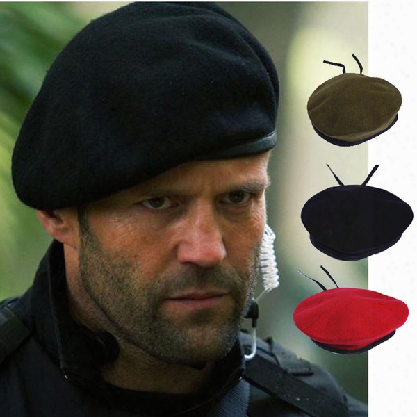 Men And Women Outdoor Breathable Pure Wool Beret Hats Caps Special Forces Soldiers Death Squads Military Training Camp Hat