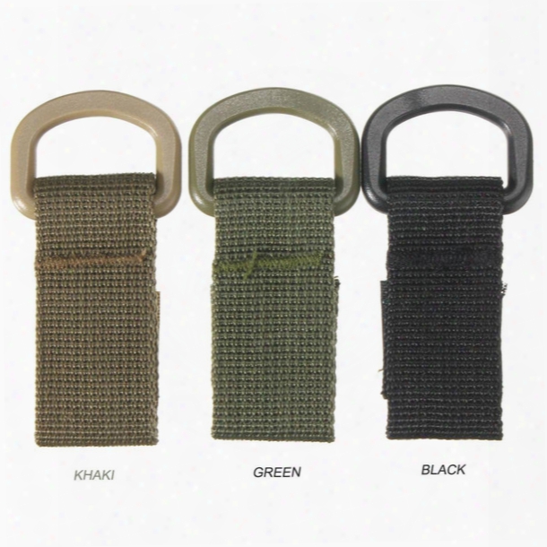 Military Tactical Carabiner Nylon Strap Buckle Hook Belt Hanging Keychain D-shaped Ring Molle System Black Green Khaki A284