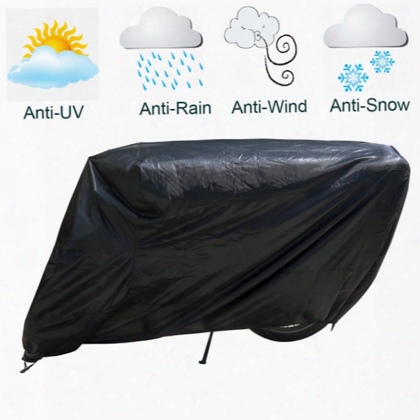 Motorcycle Covers Waterproof Dust-proof Outdoor Rain Uv Protector Scooter Cover For Motorcycle Bmw Motorbike Harley Davidson Black -xxx-l