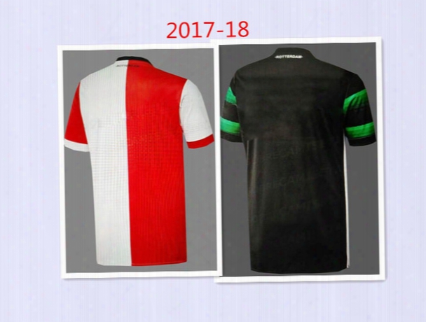 New! 2017 2018 Outdoorsf Eyenoord Jersey 17 18 Kuyt Het Legioen Jorgensen Vilhena Rotterdam Home Away Top Best Quality Sports Shirts