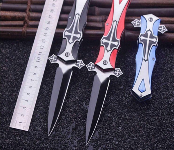 New Cross Knifes Outdoor Automatic Folding Knife Camping Self-defense Knife Survival High Hardness Swiss Army Knifes Multifunctional Cutter