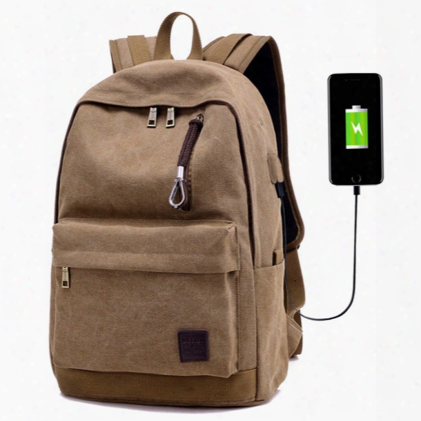 New Male Shoulder Bag Female Backpack Usb Charging Outdoor Travel Bag Tide High School Students Bag