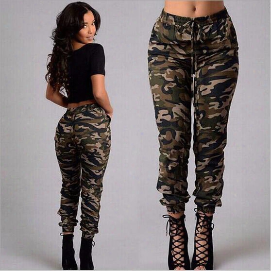 New Summer Camouflage Womens Pants Women Military Fashion Printing Sports Outdoor Loose Casual Pants Climbing Training Pant