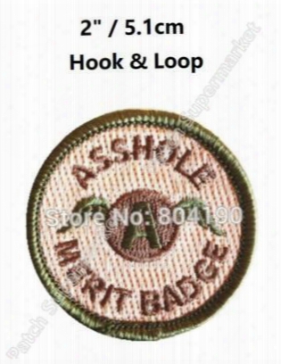 Od Green Multicam A-hole Merit Badge Tactical Hook & Loop Patches Badge Morale Milspec Military Swat Embroidered Bag Outdoor