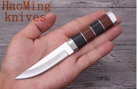 One Pcs Mini Fixed Blade Fighting Knife Camping Survival Pocket Knives Outdoor Hunting Portabletactics Edc Diving Tools The Best Gift