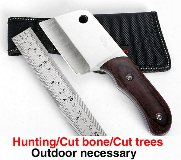 Outdoor Kitchen Knife,sharp Highquality Utility Knife Field Cleaver/bone/cut Knives,camping Survival Hunting Edc Tool Knife Faca