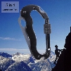 5 In1 Multifunctional Folding Knife Outdoor Survival Multi Carabiner Hanging Buckle Tool for Camping Hiking Mountain Climbing Cutting Cutter