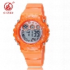 Hot Sale OHSEN Orange Kid Children LED Digital Watch Silicone Strap Boy Fashion Popular Waterproof Outdoor Sports Wristwatches Horloge Gift
