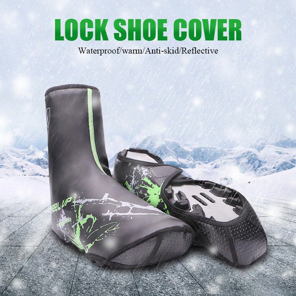 Ride Shoe Cover Mountain Road Lock Shoes Waterproof Shoe Cover Thicker Outdoor Windpropf Rain Keep Warm Shoe Cover