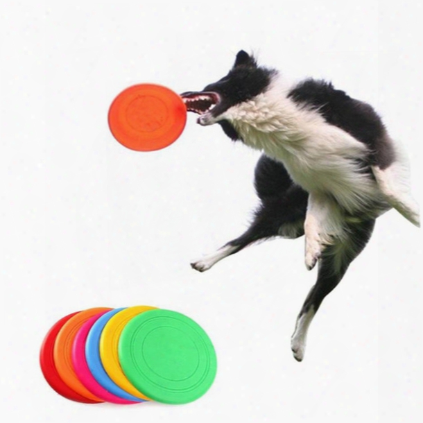 Soft Flying Flexible Disc Tooth Resistant Outdoor Large Dog Puppy Pets Training Fetch Toy Silicone Dog Frisbee Dog Toys