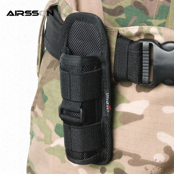 Tactical 360 Degrees Rotatable Flashlight Pouch Flashlight Holster Torch Case For Belt Torch Cover Hunting Lighiting Accessoriws
