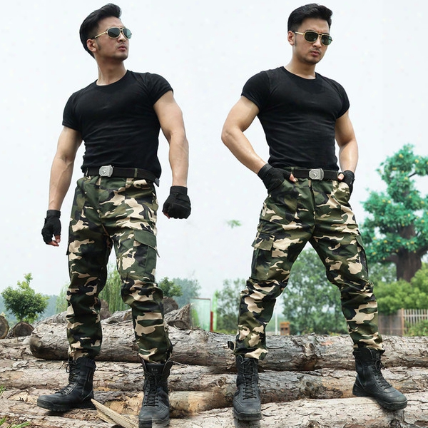 Tactical Cargo Outdoor Pants Men Combat Army Training Tatico Pants Hiking Hunting Outdoors Sport Camouflage Trousers For Men