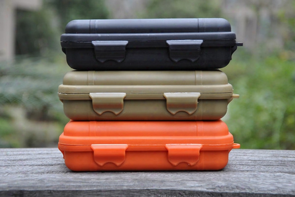 Tactical Shockproof Waterproof Sealed Pressure-proof Boxes Storage Survival Tool Box Special Use Cases Big Size 165mm*105mm*55mm