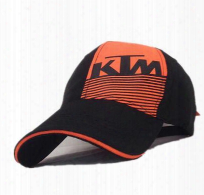 The New Ktm Vr46 Motorcycle Racing Team Tacoma Hat Cap Outdoor Baseball Cap K Right Oblique Strip