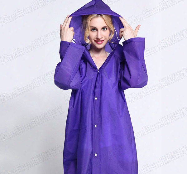 Unisex Waterproof Women Raincoat Hooded Long Rain Jacket Breathable Rain Coat Poncho Eva Outdoor Rainwear