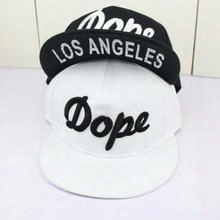 Wholesale-2015 Dop Black And White Baseball Cap Flat-brimmed Hat Visor Cap Outdoor Travel Snapback Cap Hip-hop Cap Hats For Men And Women