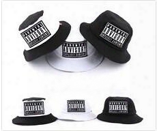 Wholesale-adult Unisex New Brand Black White Letter Hiphop Fashion Bucket Hats Cap Men Women Cotton Boonie Fishing Outdoor Bob
