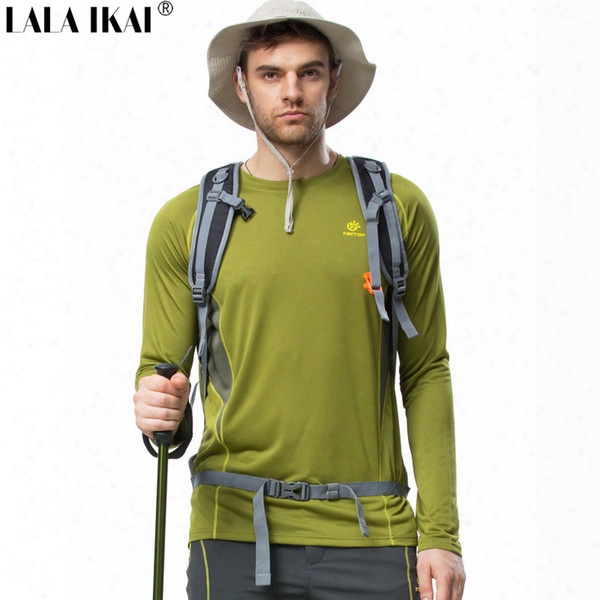 Wholesale-men Shirts Outdoor Sport Hiking Trekking Camping Quick Thirsty Sirts Cycling Climbing Travel Breathable Training Shirts Hmd0177-5