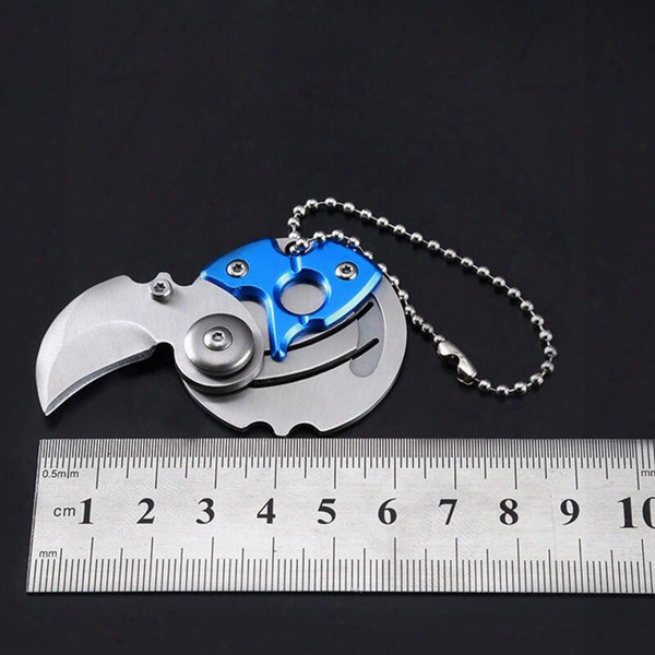 Wholesale Mini Folding Coin Knife Edc Everyday Carry Tool Small Pocket Knife Keychain With Hanging Key Chain Survival Outdoor Tools