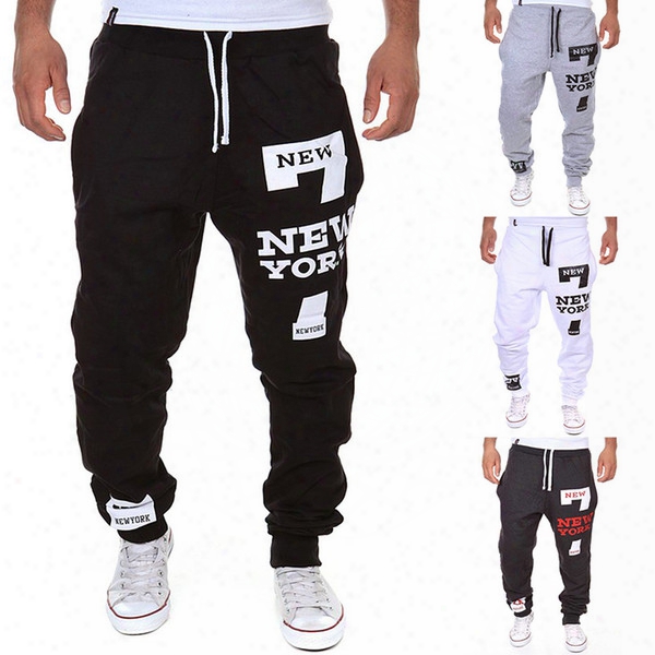 Wholesale-outdoor Men Sport Loose Pants New York Letters Printed Throb Comfortable Sweatpants Joggers Male Pants Trouser 05