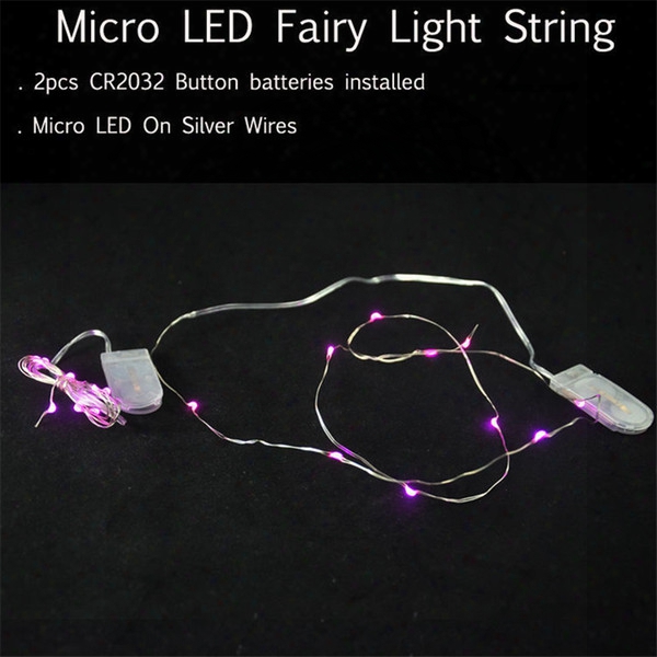 Wholesale- Wedding Ceremony Christmas Party Celebration Home Patio Lawn Garden Decorations Silver Wire Micro Led String Lights With Battery