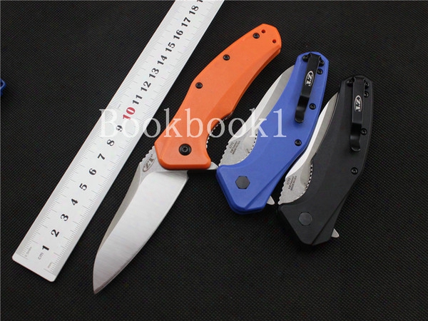 Zt Blade Nylon Fiber Handle Folding Knife Camping Hunting Ouutdoor Survival Pocket Knives Gear Knife