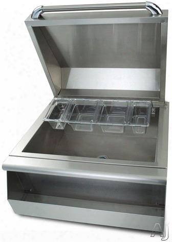 Capital Performance Series Psq26clrbi 26 Inch Cooler / Cocktail Station With Removable Internal Condiment Section And Darinage Plug: Stainless Steel: Built-in