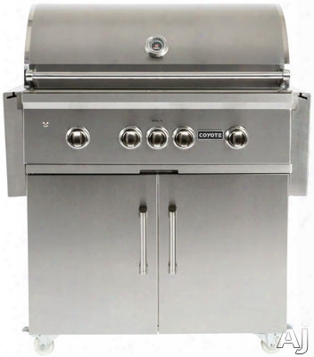 Coyote C1ch36ct 36 Inch Cart For Coyote Charcoal Grills